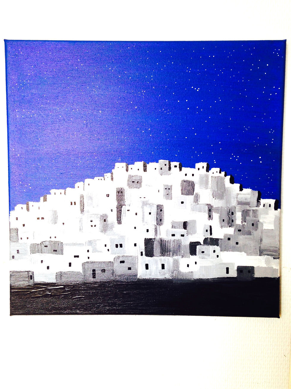 Miniature : Tableau acrylique sur toile TETOUAN par SophieLDesign
