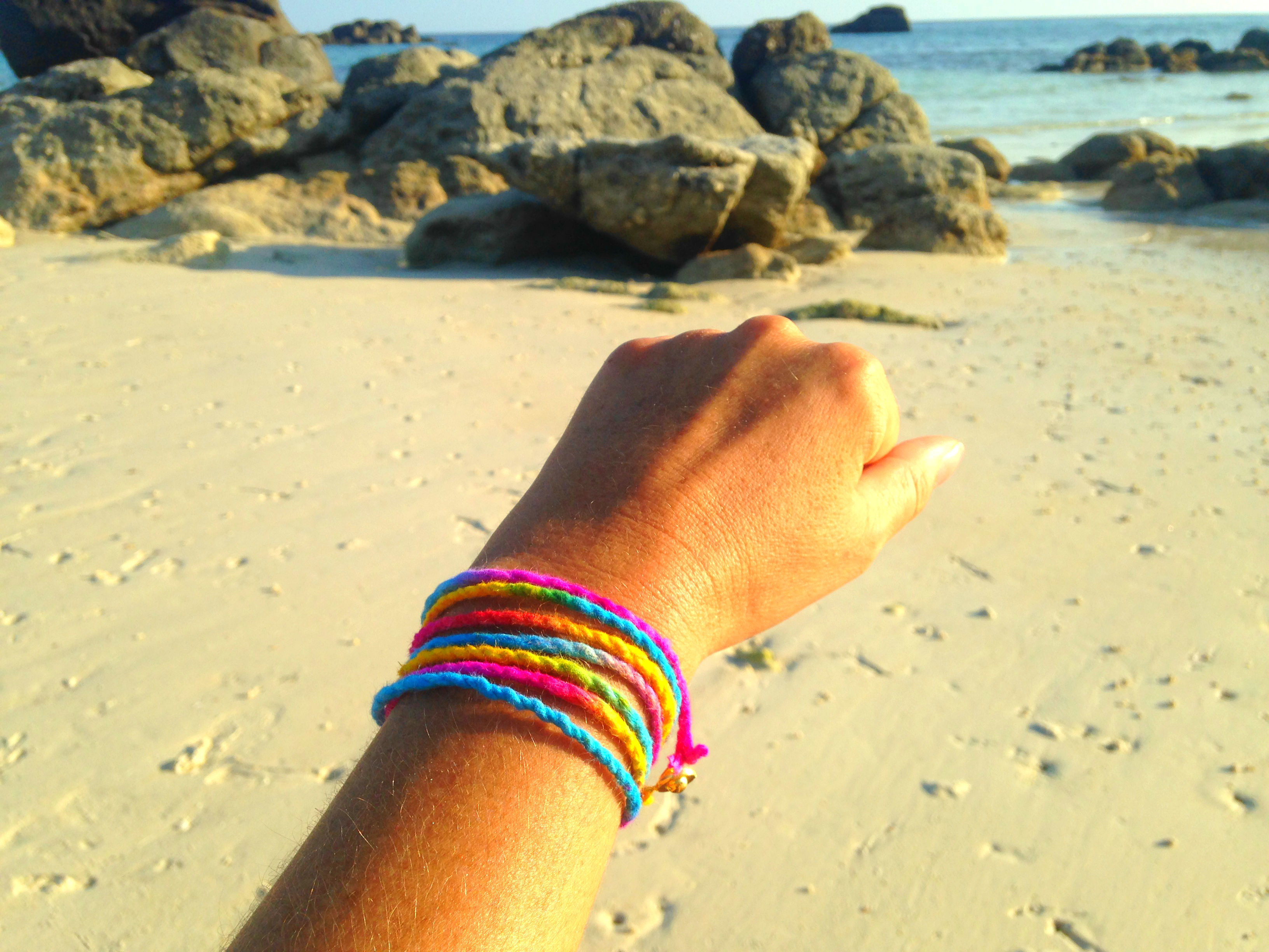 Bracelet KOKOTTE multicolore tie and dye avec fermoir