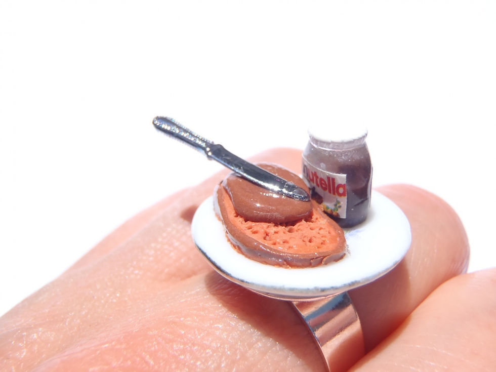 Thumbnail: Bague GOÛTER CHEZ MÉMÉ tartine de chocolat