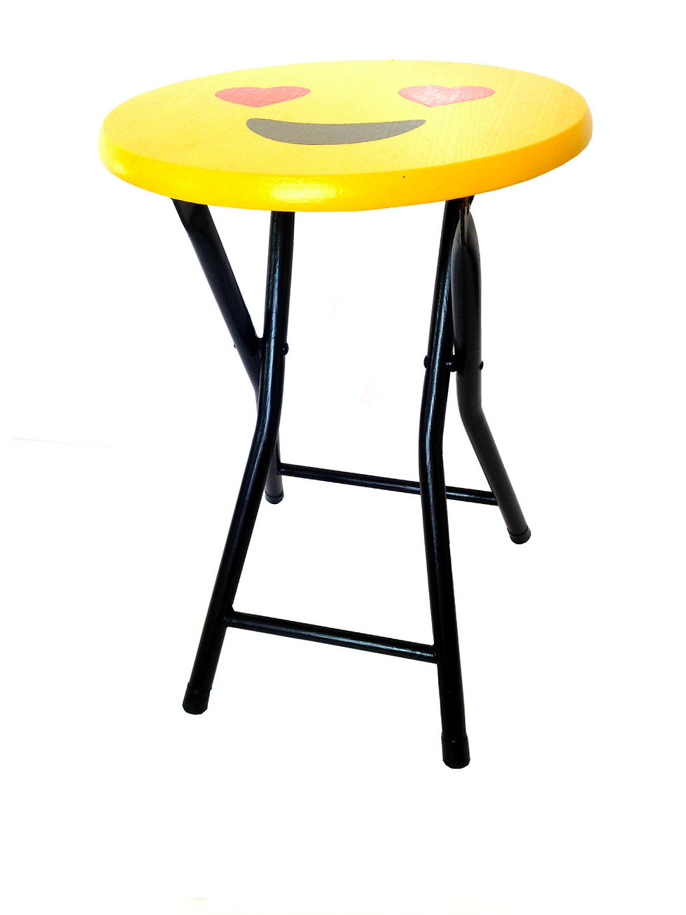Miniature : Tabouret AWESOME jaune pliant pieds métal noir