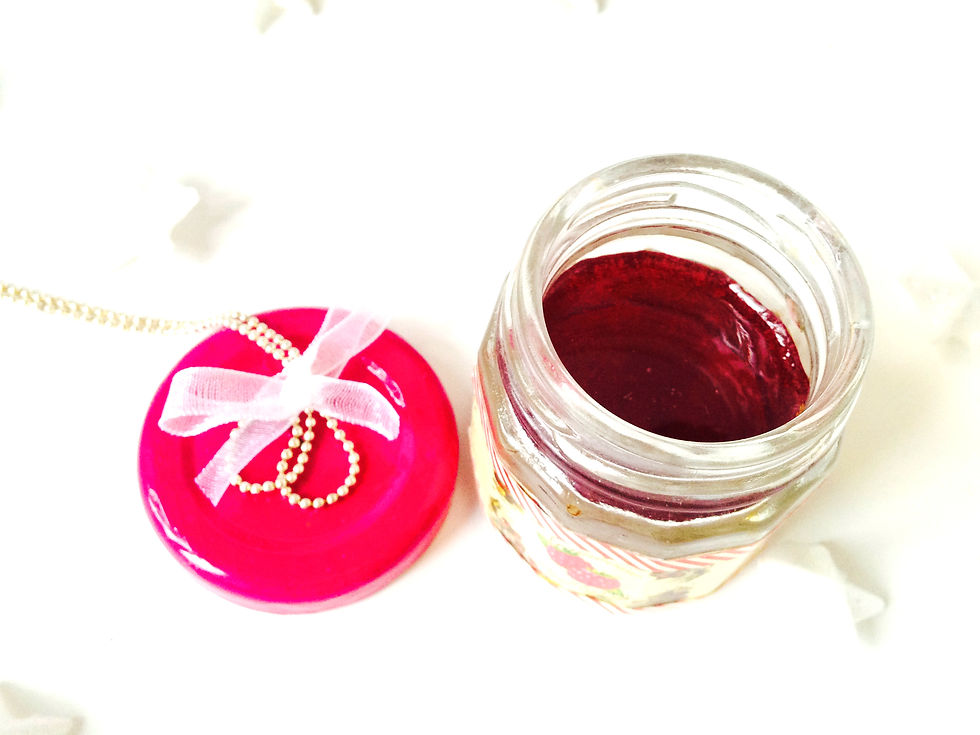 Thumbnail: Sautoir maxi pot de CONFITURE DE FRAMBOISES