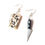 Miniature : Boucles d oreilles fromage La PART DE ROQUEFORT miniature avec couteau
