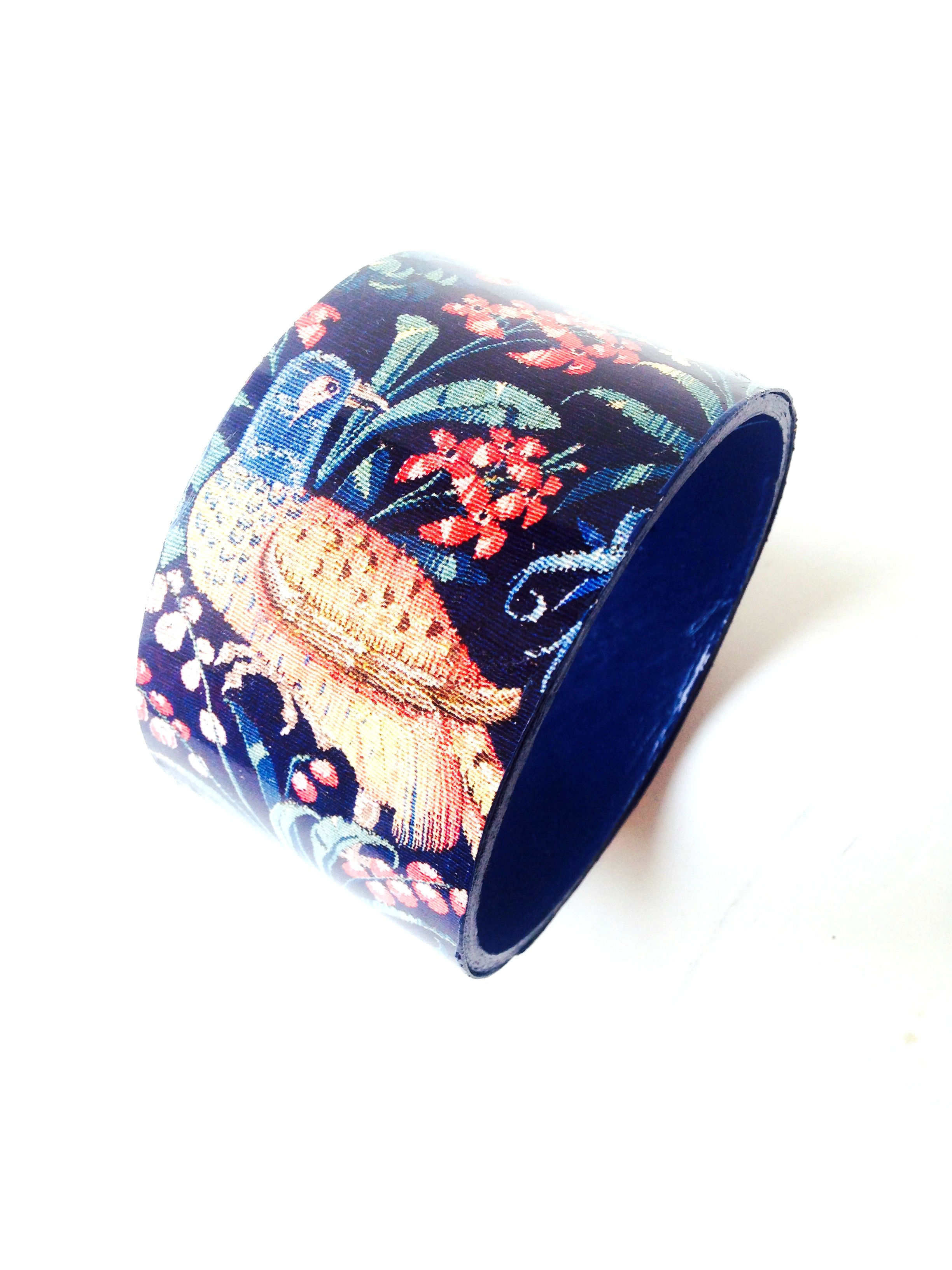 bracelet oiseau bleu marine le faisan