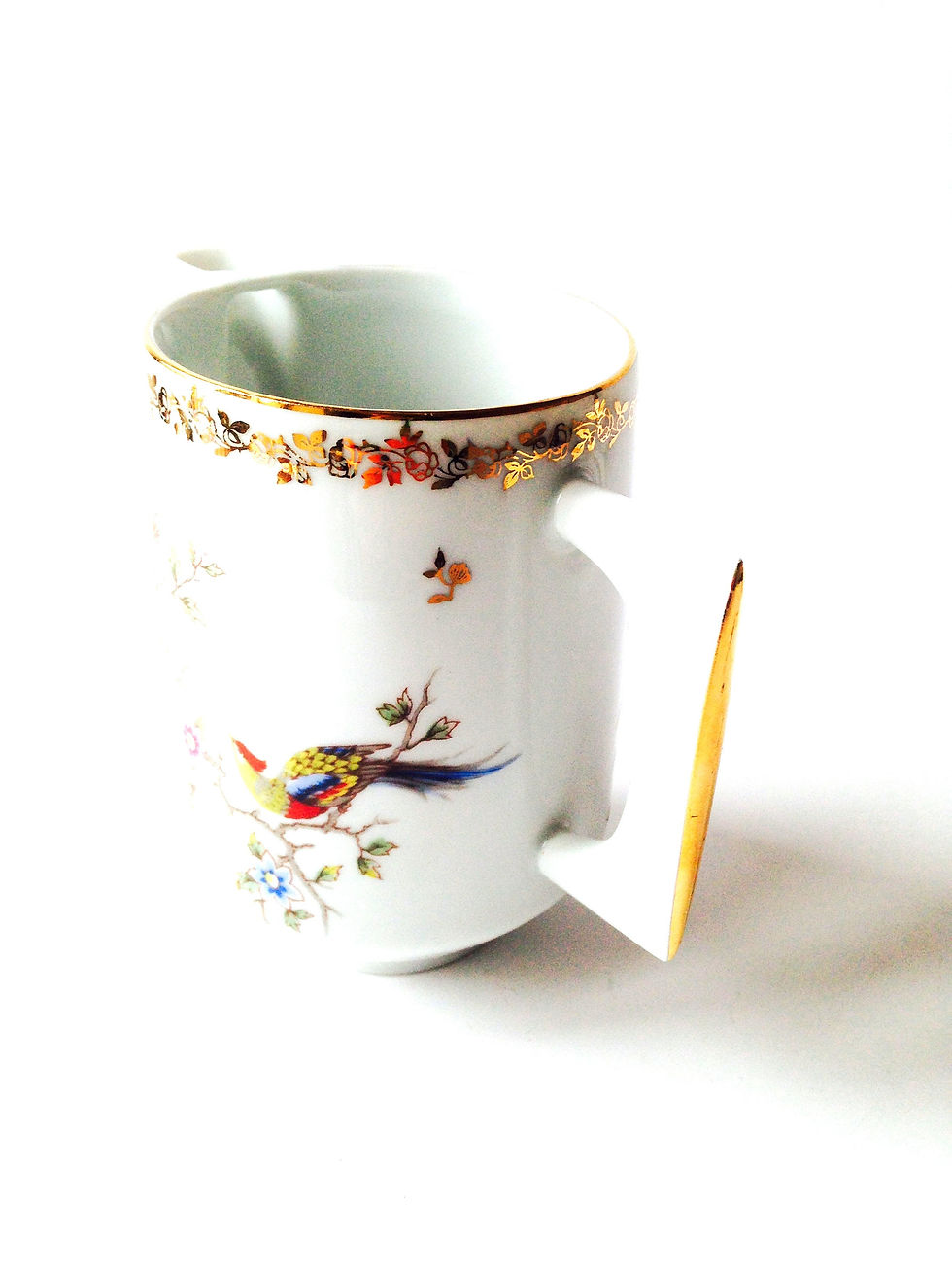 Miniature : Pot à lait vintage en porcelaine de Limoges service à thé paon