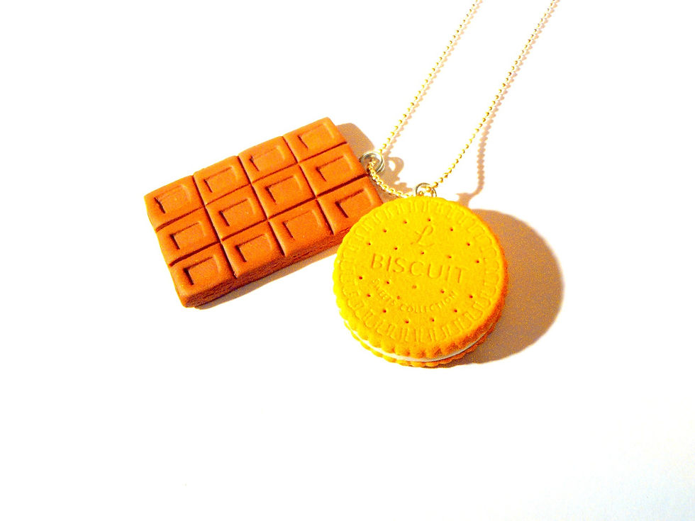Thumbnail: Sautoir Le KIT de SURVIE gâteau et chocolat