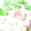 Miniature : Lot de petits cailloux de verre, rose et vert pastel