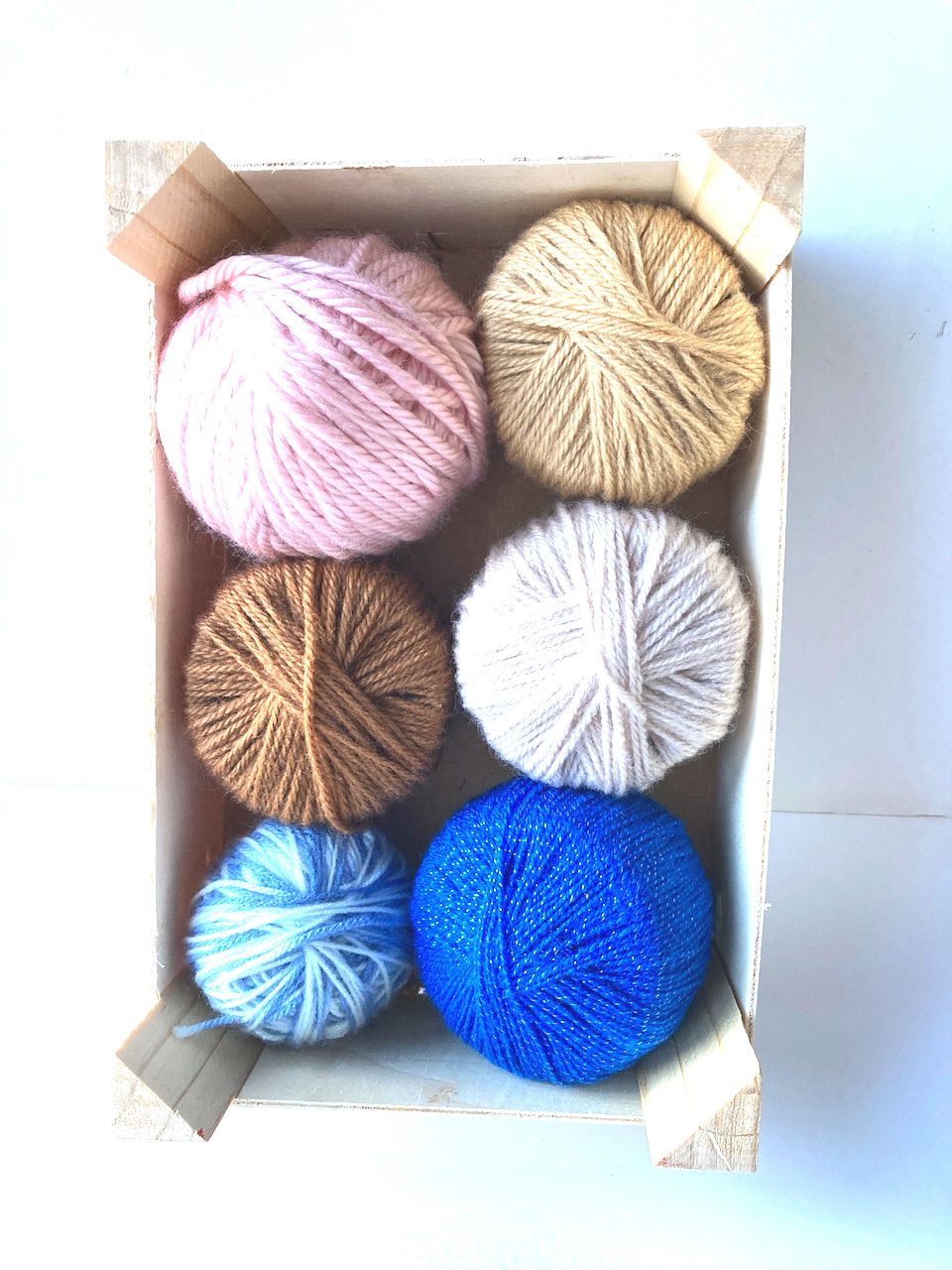 Miniature : Mini cagette de pelotes de 6 laines recyclées
