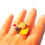Miniature : Bague LA DIÈTE AMÉRICAINE hamburger frites miniature