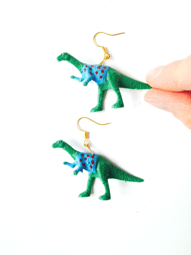 Boucles d'oreilles LES MARCELNOSAURES, dinosaures