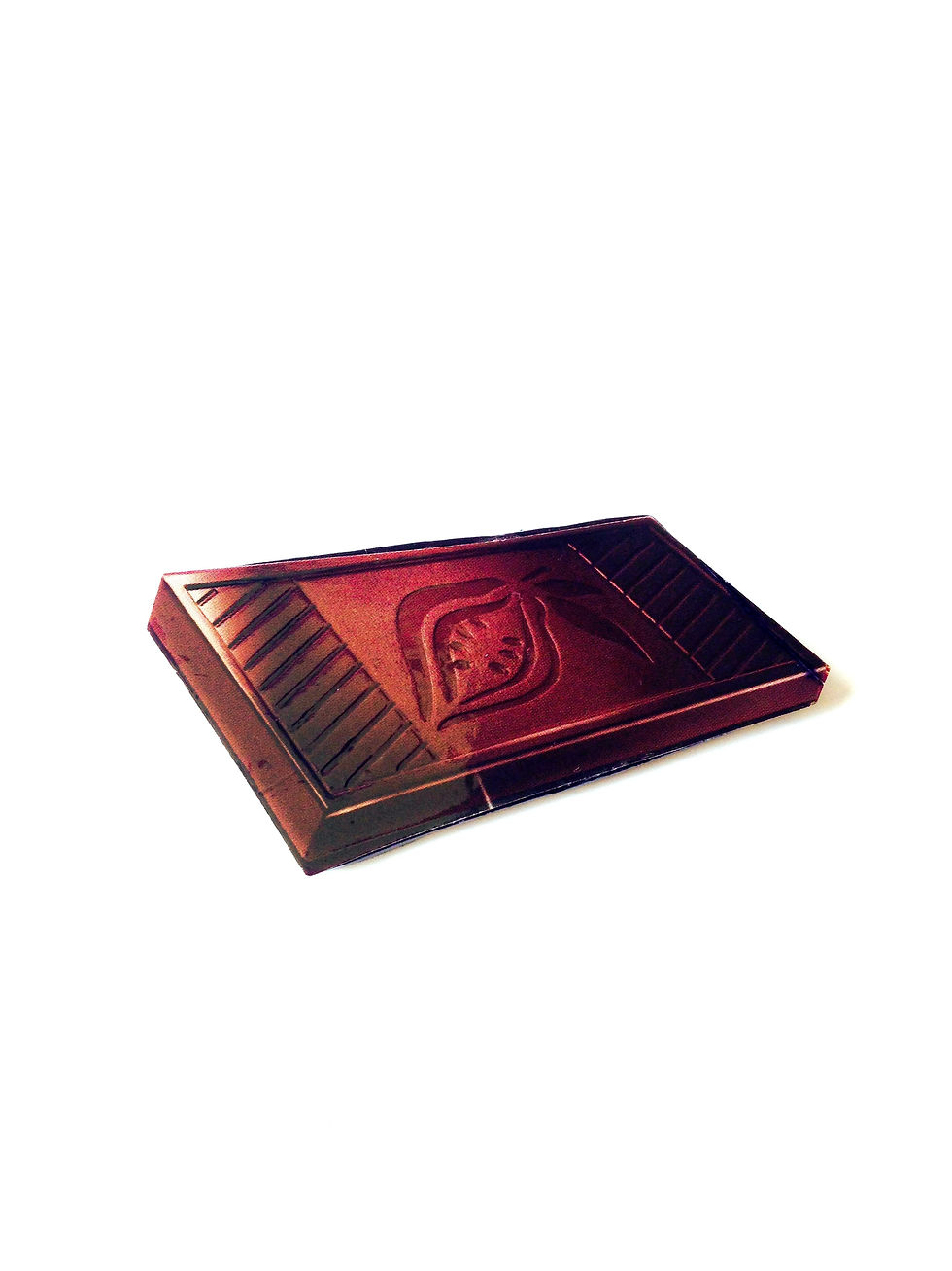 Thumbnail: Broche CHOCOLAT NOIR INTENSE trompe l'oeil broche collage plate