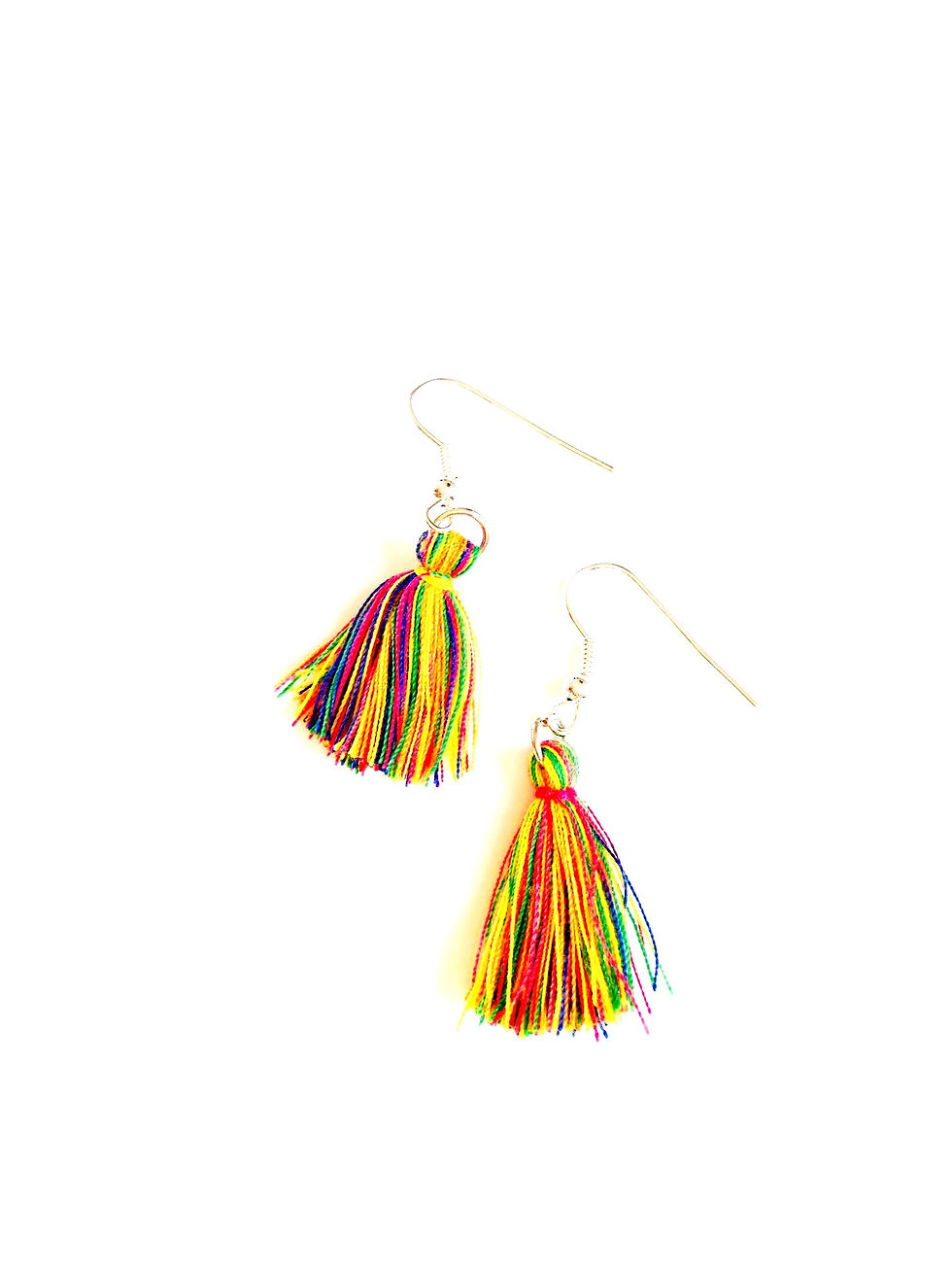 Thumbnail: Boucles d'oreilles POMPONS FLUO miniatures multicolores