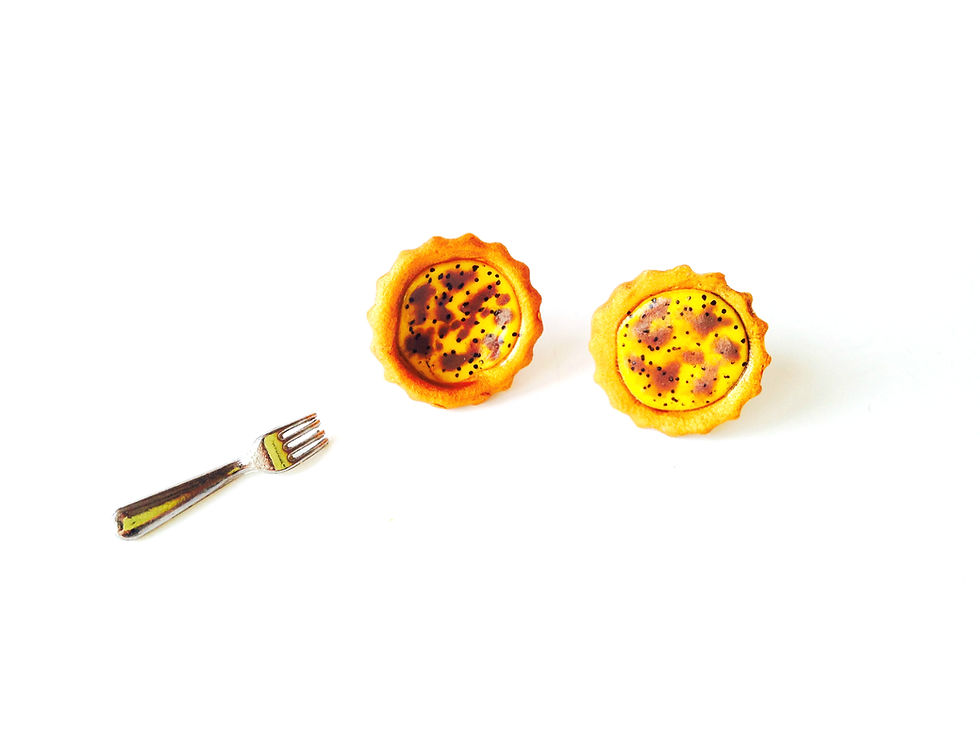 Thumbnail: Puces d'oreilles LES MINI QUICHES lorraines miniatures