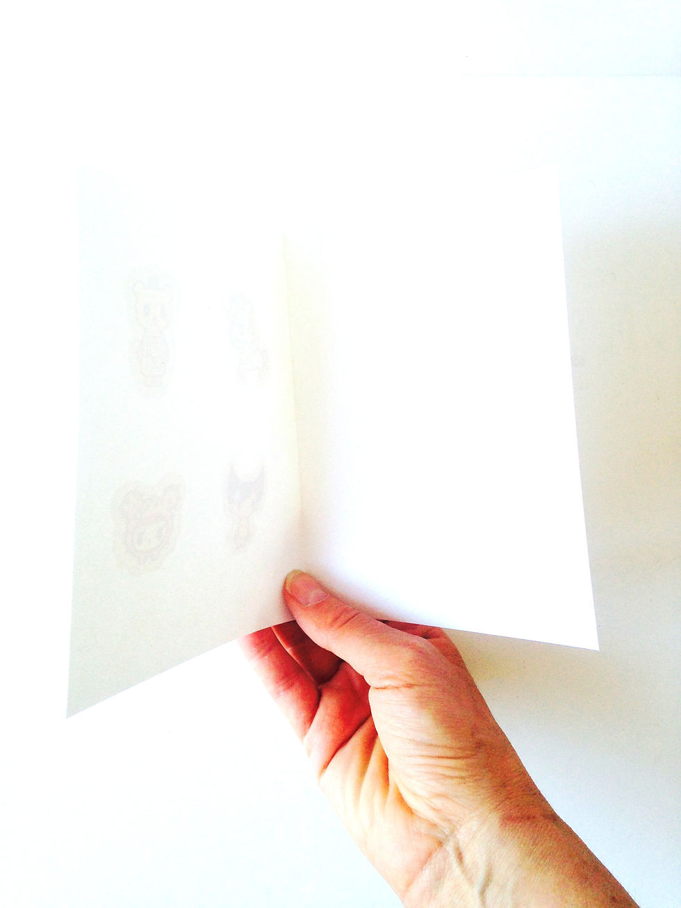Miniature : Carte double papier recyclé 4 stickers, vierge pas d'enveloppe