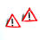 Miniature : Puces d'oreilles DANGER, triangles de signalisation