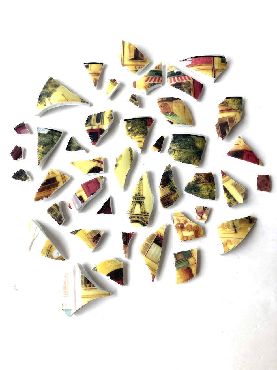Miniature : Brisures en porcelaine fine pour création de Mosaïques