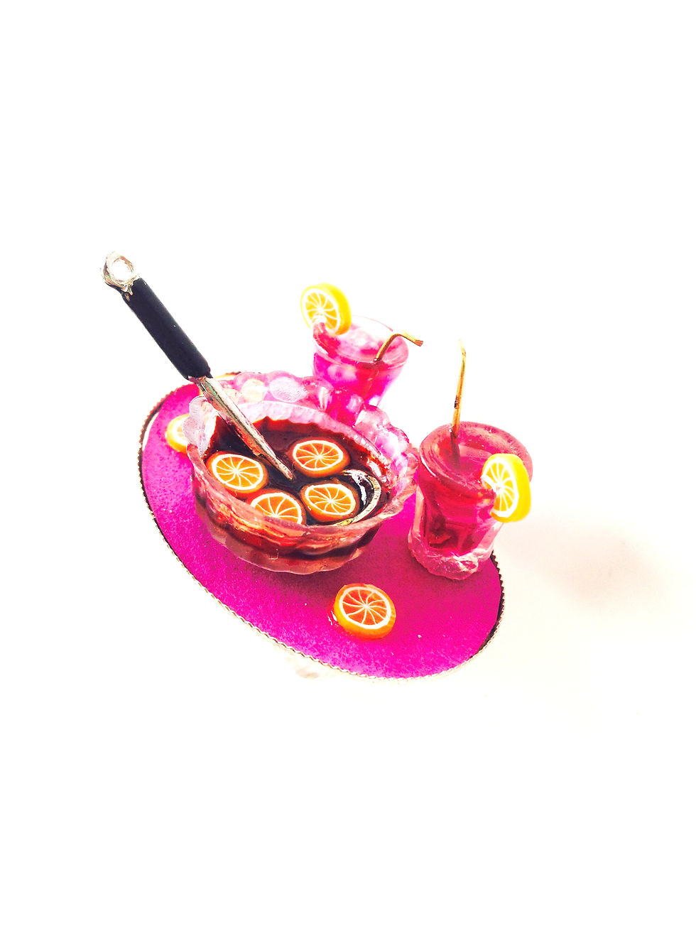 Thumbnail: Bague SOIRÉE SANGRIA !!! bol de sangria et verres miniatures