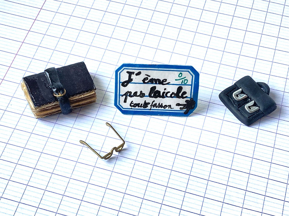 Thumbnail: Handmade school ring teacher appreciation gift French teacher