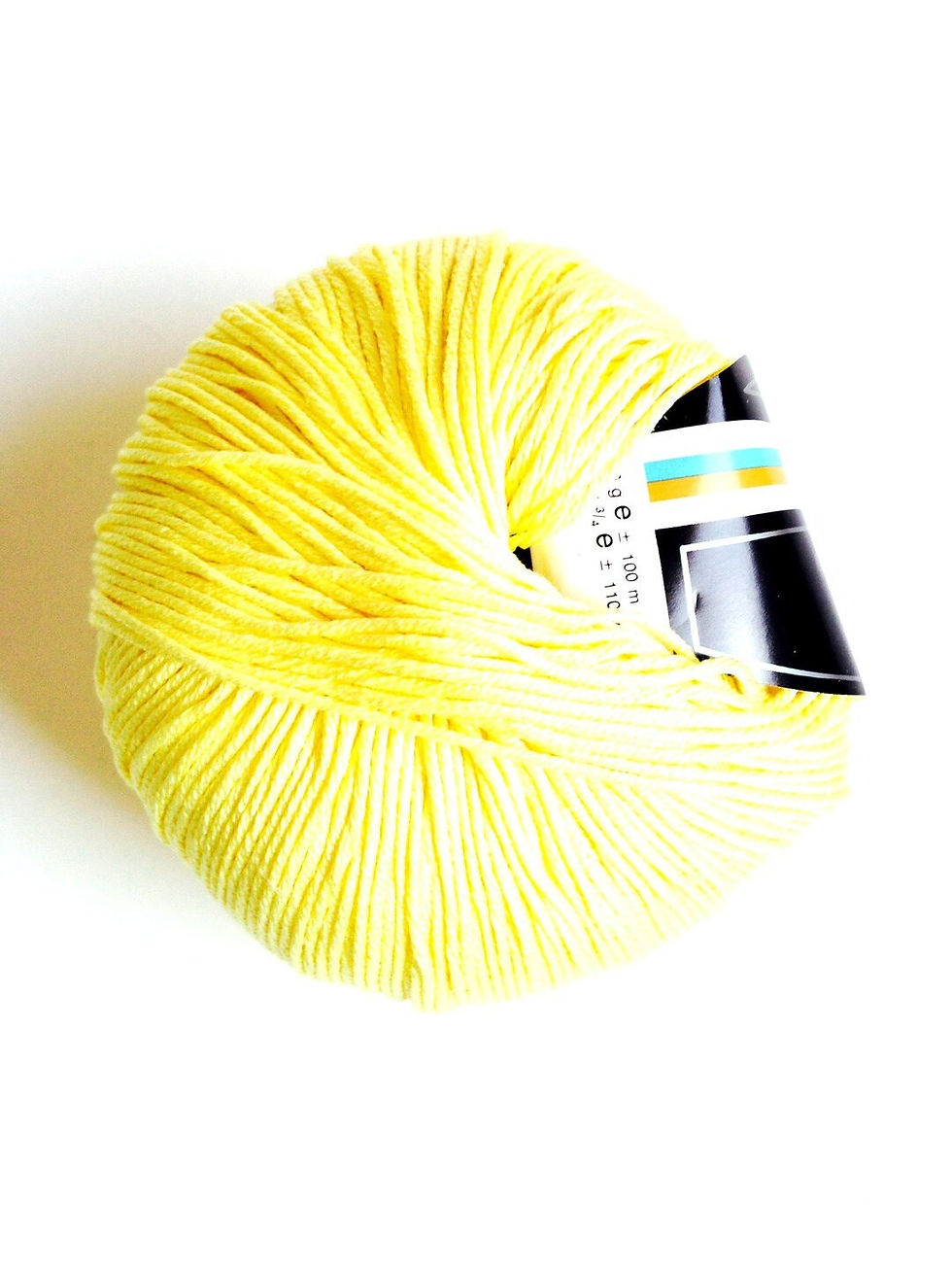 Miniature : coton mako mercerisé ELBA  1 pelote jaune poussin