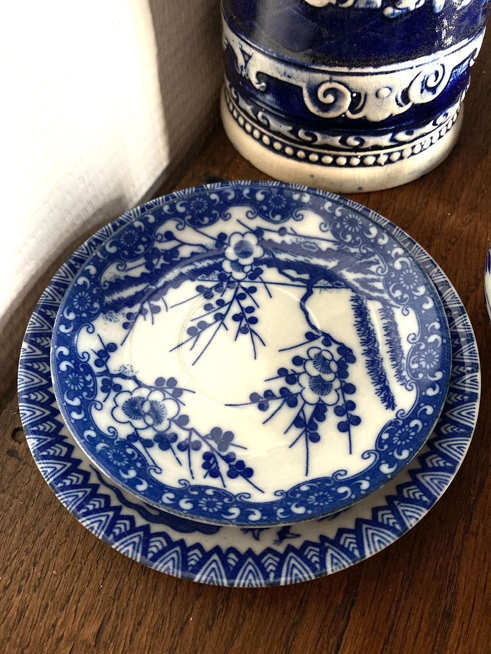Miniature : Coupelles soucoupes Japonaises vintage en porcelaine ultra fine