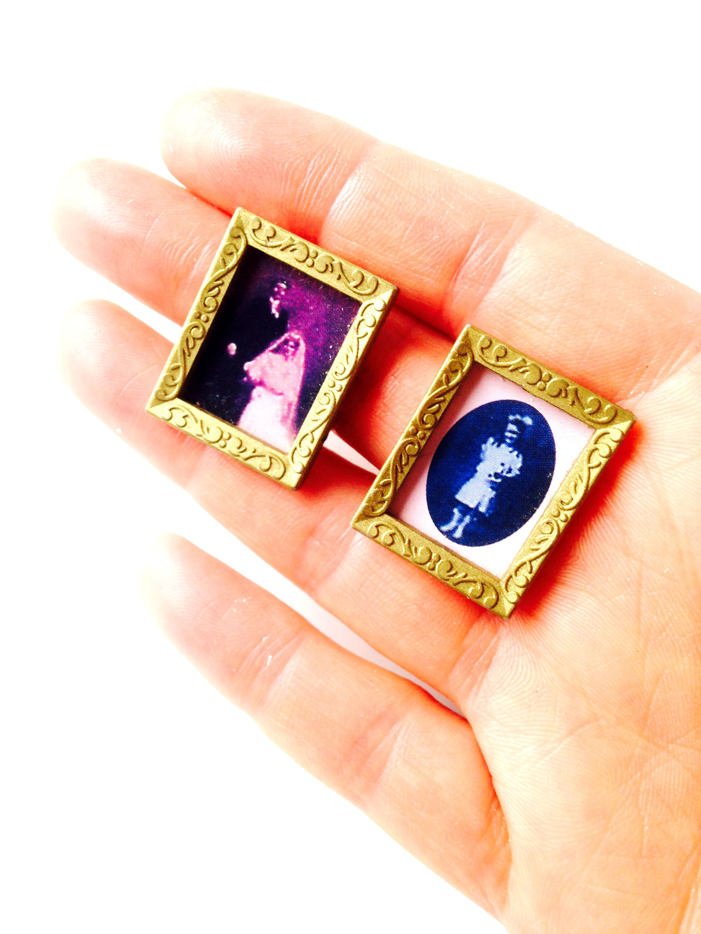 Boucles d'oreilles CLIPS LA FAMILLE tableaux photos miniature