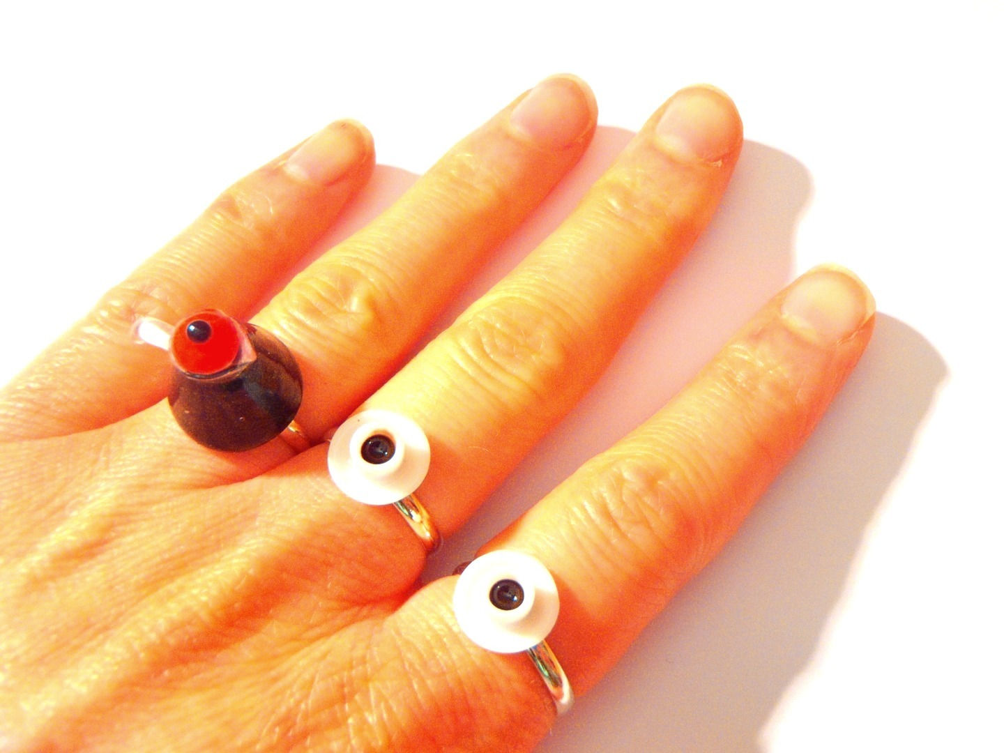 Bague multiple COFFEE FOR TWO cafetière et tasses miniatures