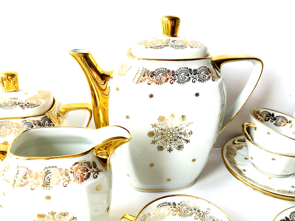 Miniature : Service à thé porcelaine de Limoges, Baranger Reboisson,1927-1940