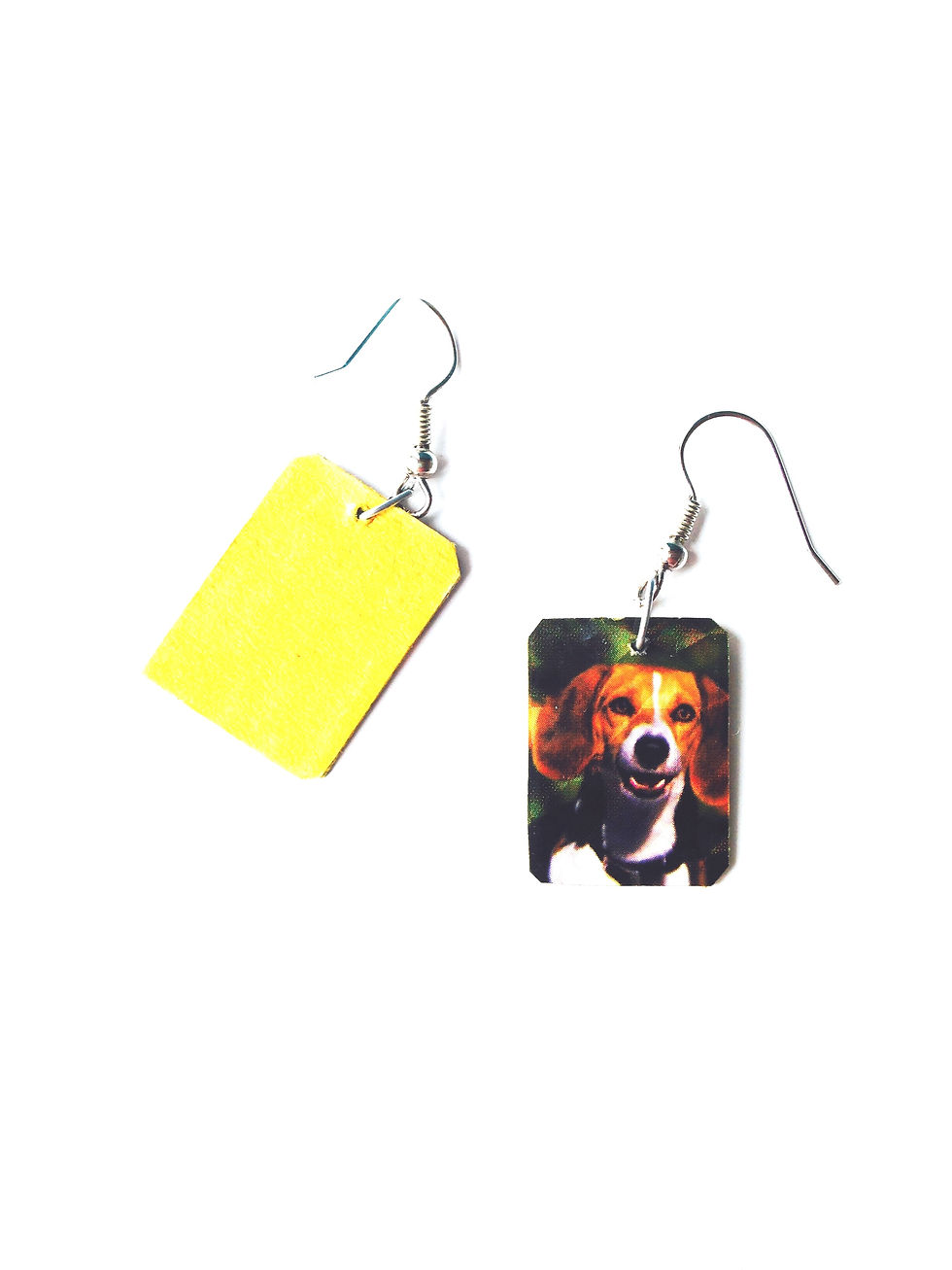 Thumbnail: Boucles d'oreilles SMILE le chien beagle happy