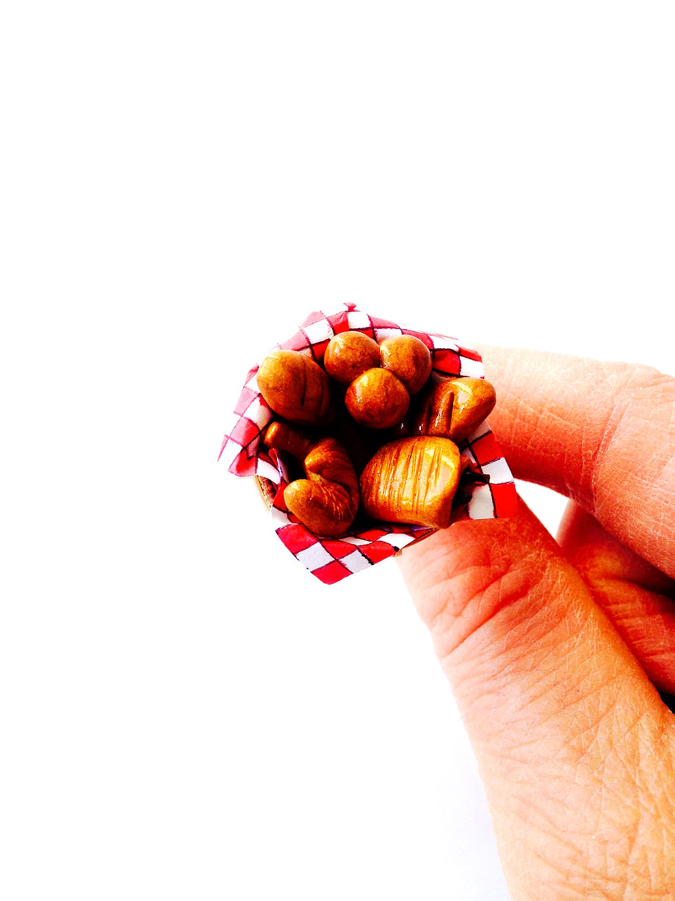 Thumbnail: Bague La p'tite CORBEILLE DE VIENNOISERIES, miniatures faites main