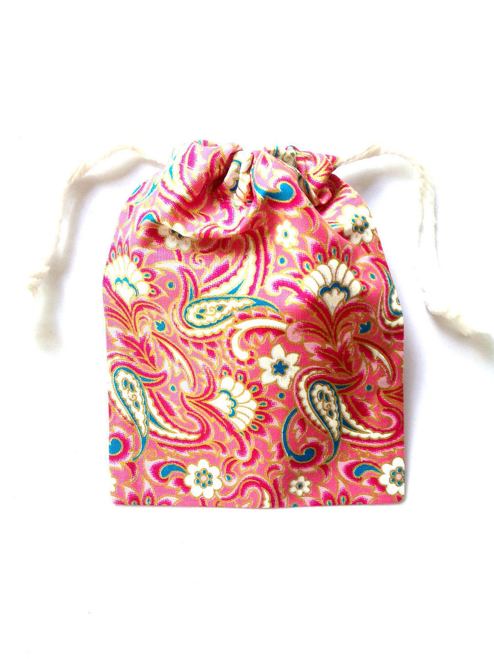 Miniature : Petite pochette de rangement couture, ciseaux, bobines, avec cordon de fermeture