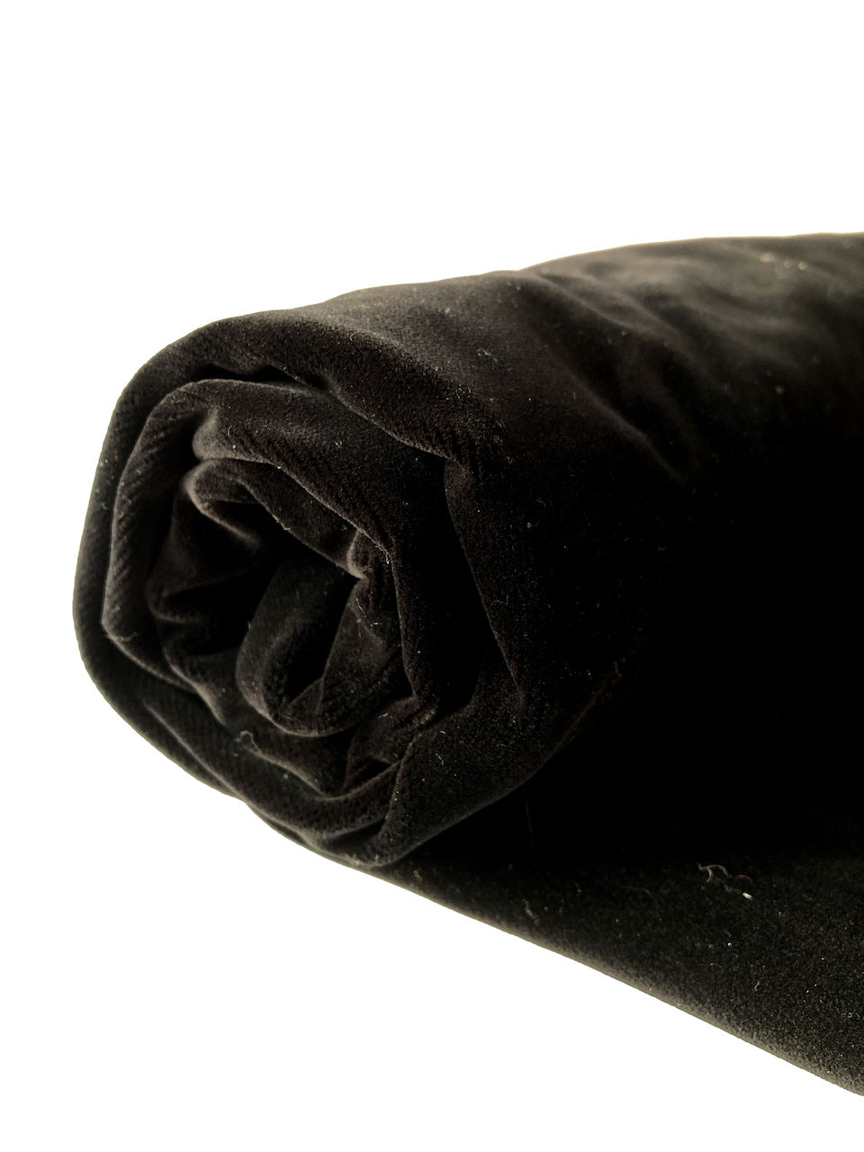 Velours noir, grand coupon, chute 83 x 135 cm