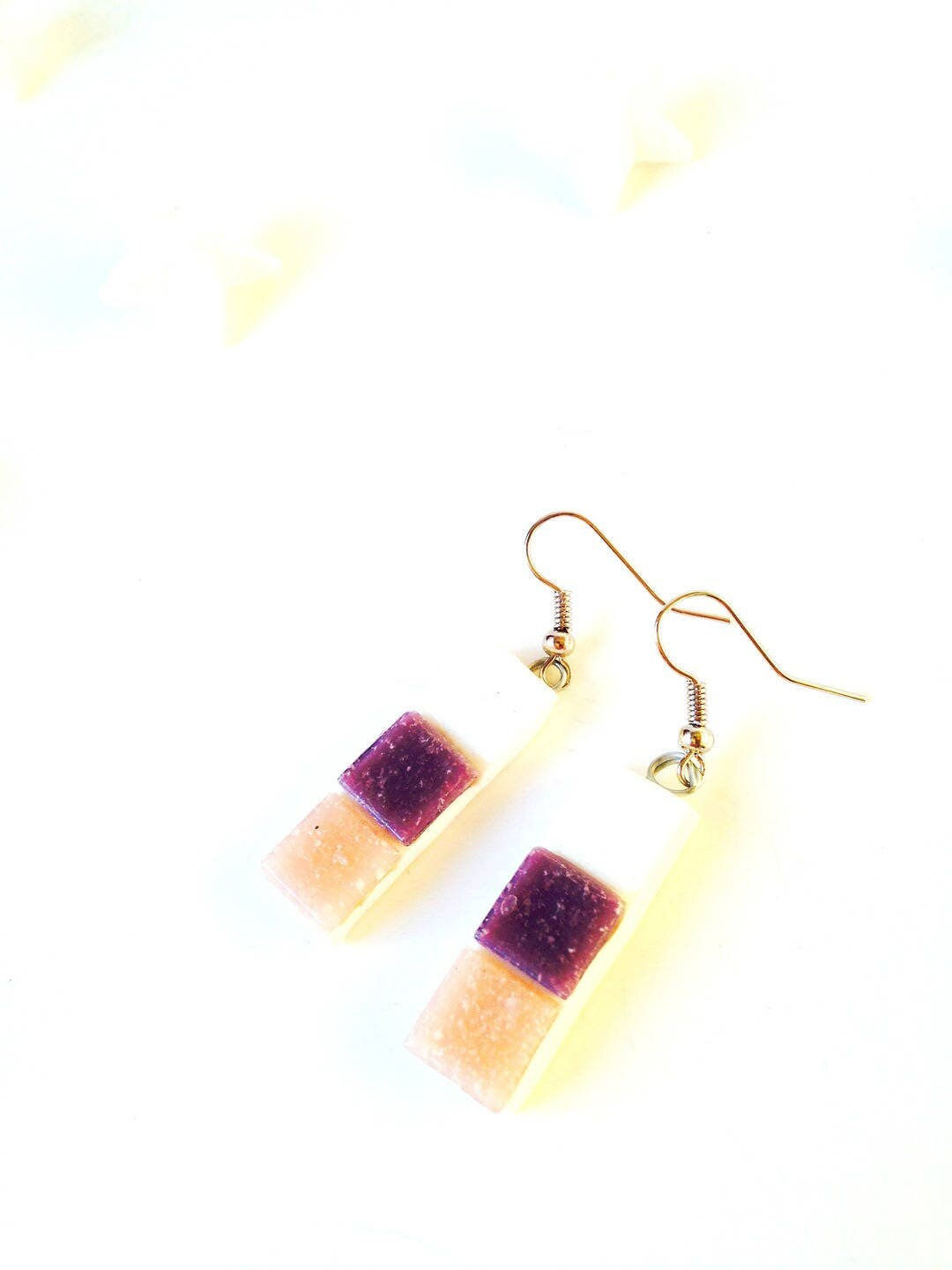 Boucles d'oreilles LIGNE PASTEL mosaïque