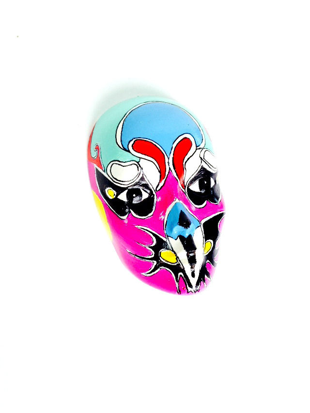 Miniature : masque decoration murale petite taille peinte à la main