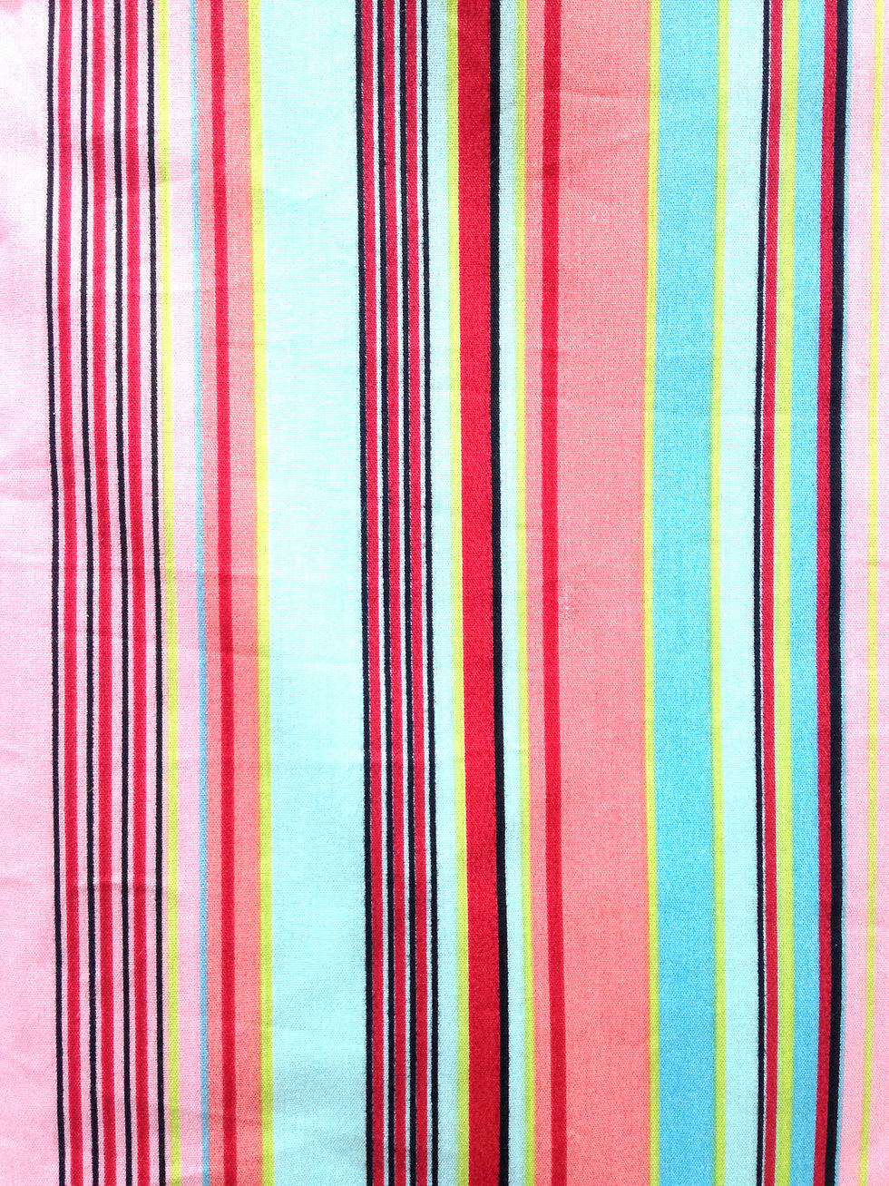 Miniature : Grand coupon de tissu bayadère extensible, rayures ROSE / BLEU / CORAIL / ROUGE