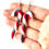 Miniature : Boucles d'oreilles SUCRE D'ORGE de Noël goût cola marron rouge blanc