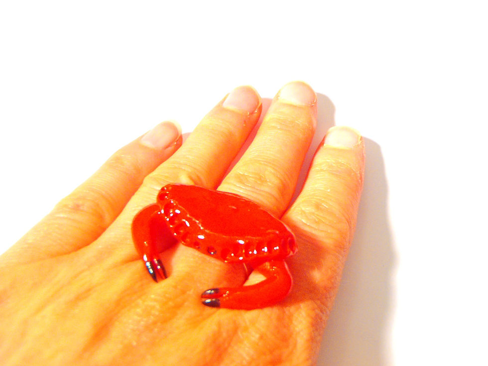 Thumbnail: Bague LE P'TIT TOURTEAU miniature pâte polymère