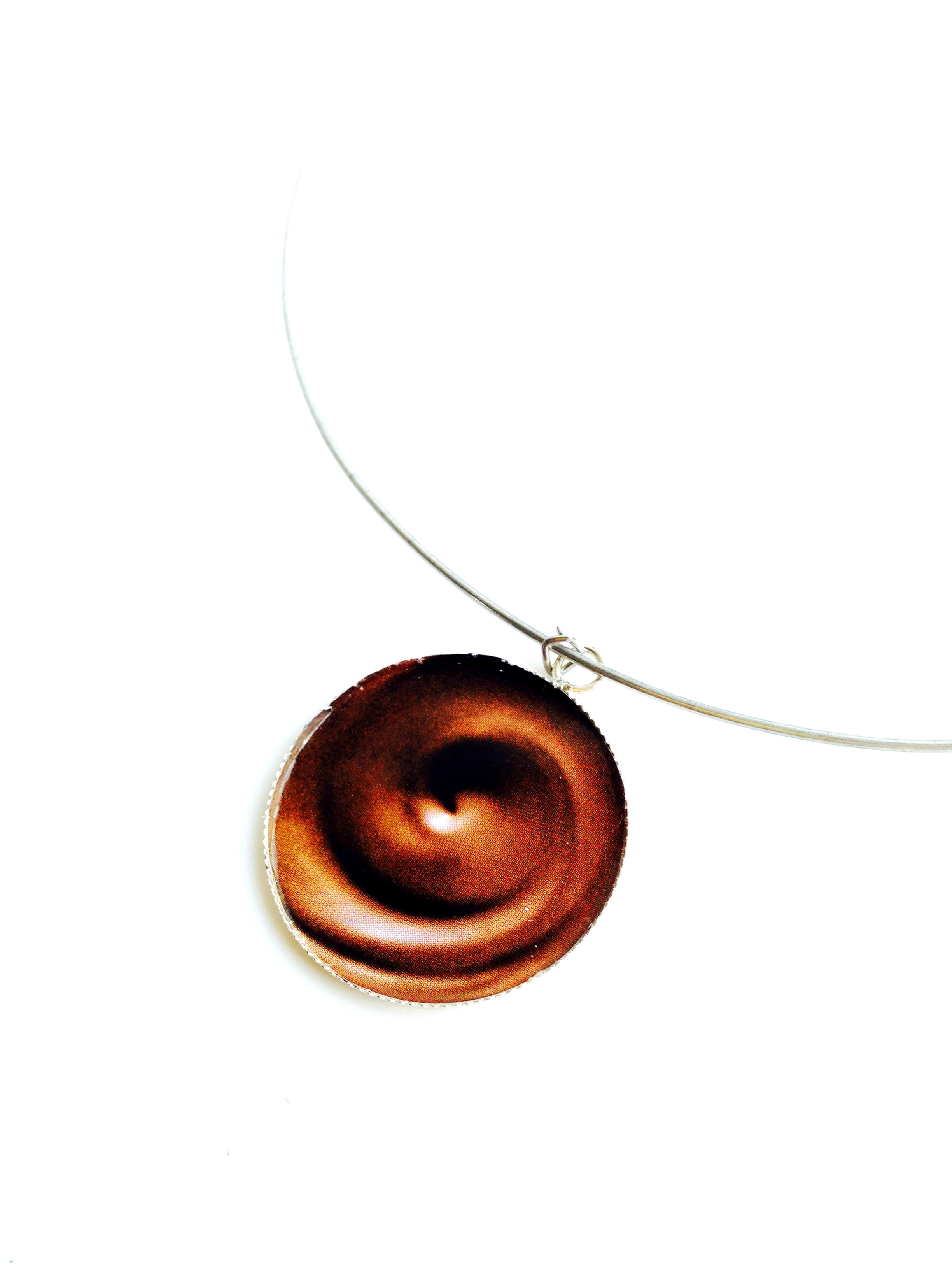 Collier LE TOURBILLON CHOCOLAT au lait ras du cou