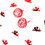 Miniature : Boucles d'oreilles MINI SPHÈRES, rouges