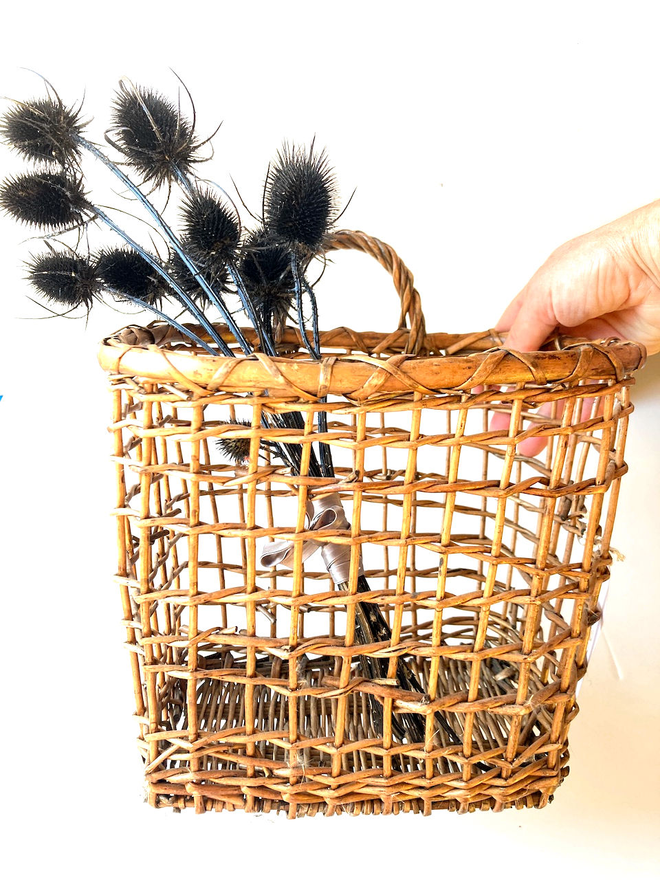 Miniature : woven basket with only one handle SophieLDesign