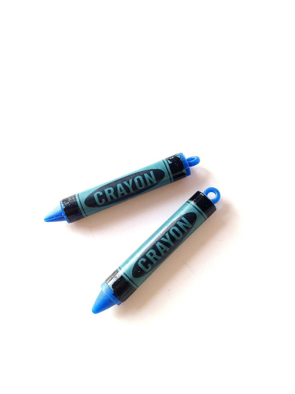 Miniature : 2 breloques crayons en plastique vintage
