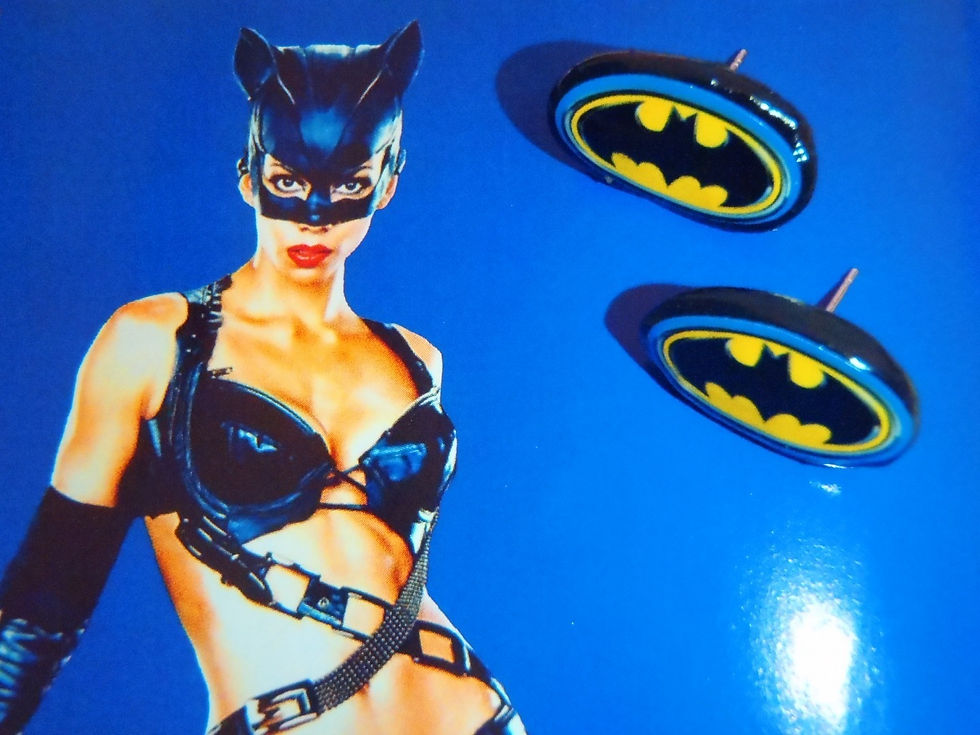 Thumbnail: Puces d'oreilles BAT WOMAN