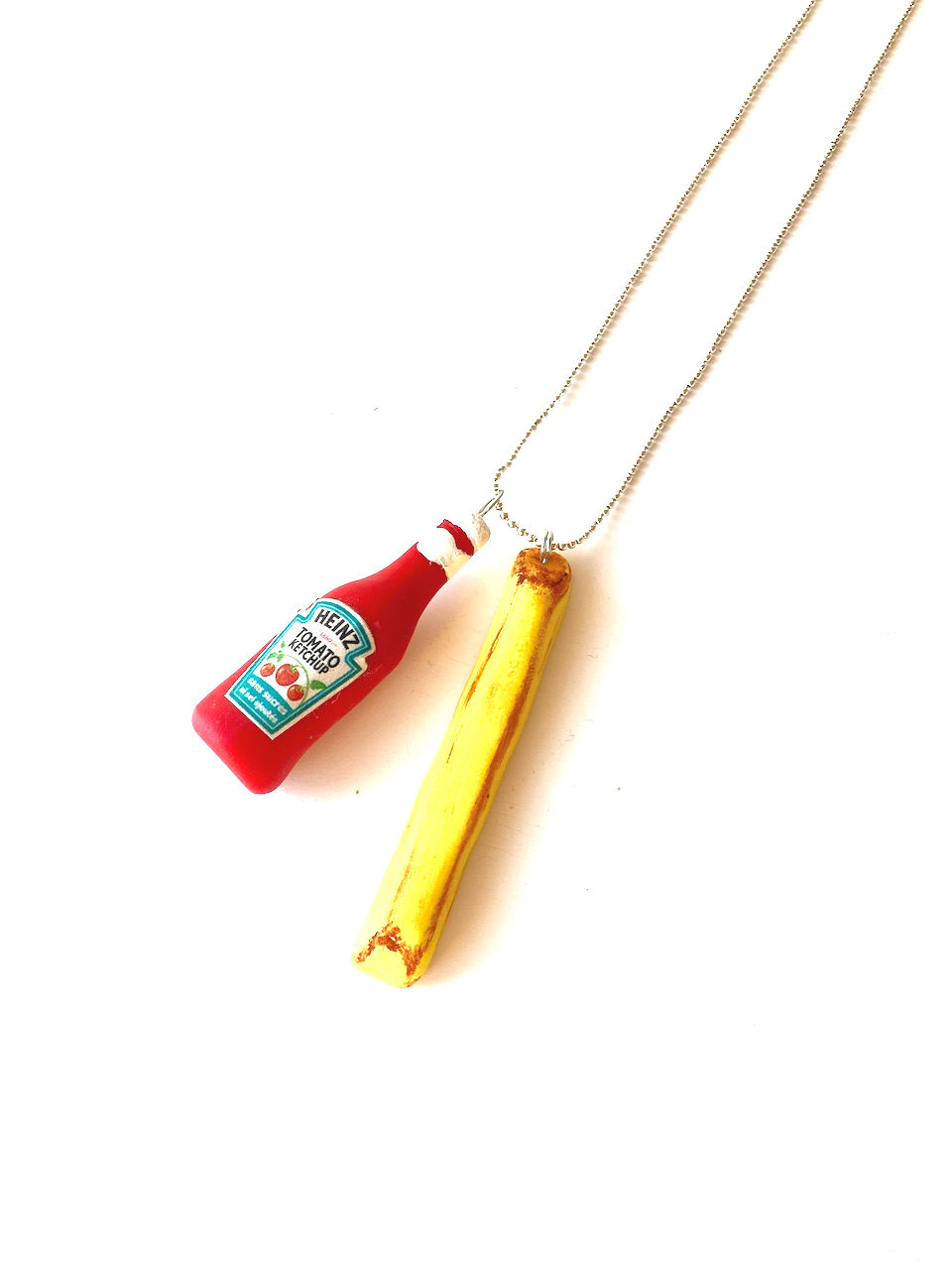 Thumbnail: Sautoir J'AI LA FRITE frite géante et sauce par The Sausage Jewels