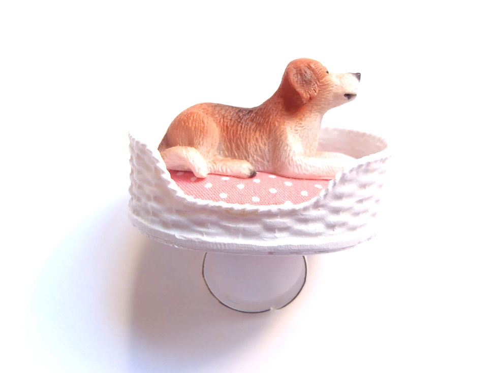 Thumbnail: Bague TITUS petit chien mignon dans son panier
