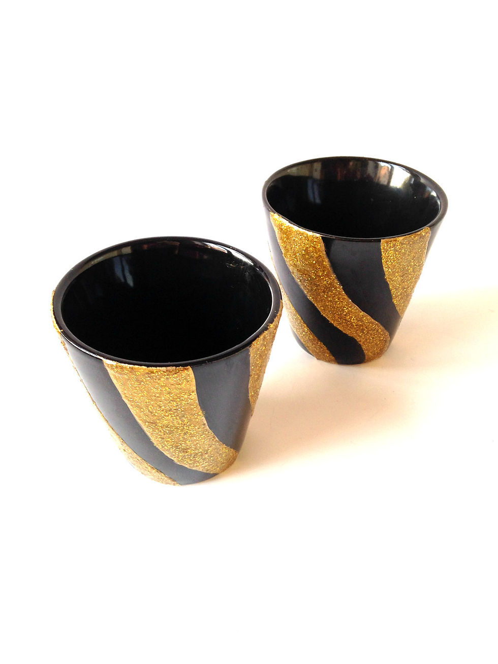 Miniature : tasses à café noir et or SophieLDesign Milano