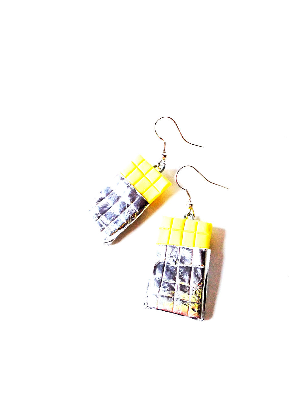 Thumbnail: Boucles d'oreilles LE CHOCOLAT BLANC miniature