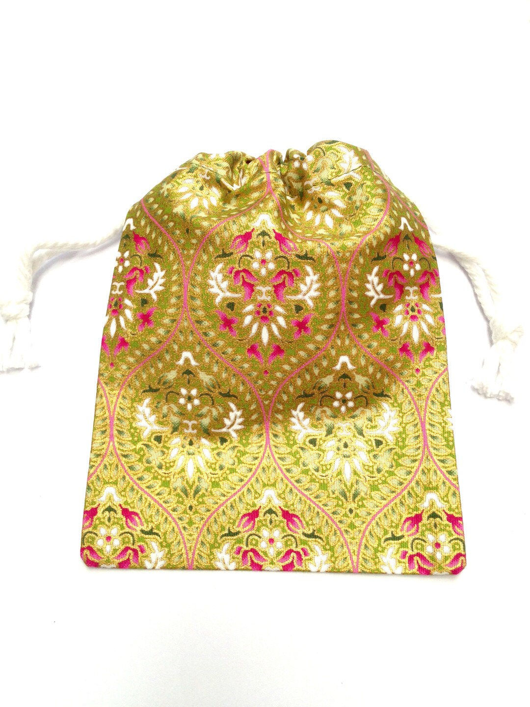 Petite pochette de rangement couture, ciseaux, bobines, avec cordon