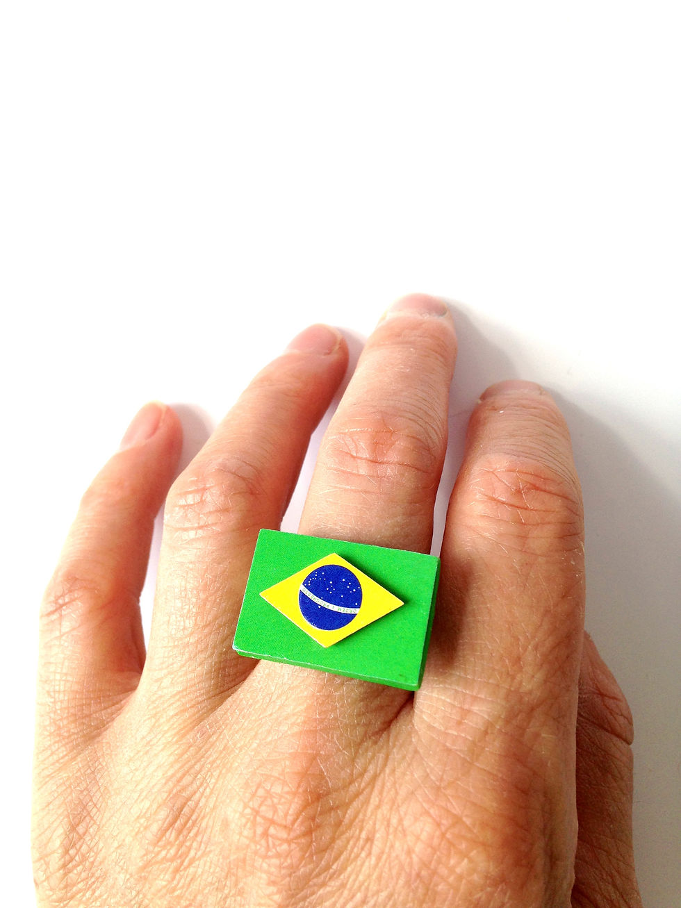 Thumbnail: RIO Bague BRÉSILIENNE drapeau du Brésil