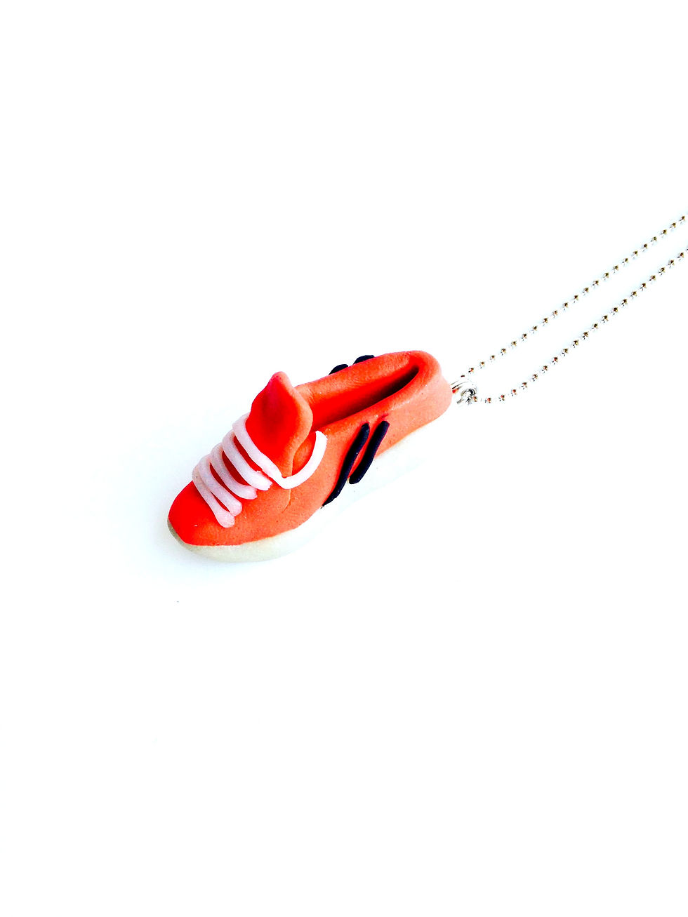 Thumbnail: collier pendentif petite basket rose corail