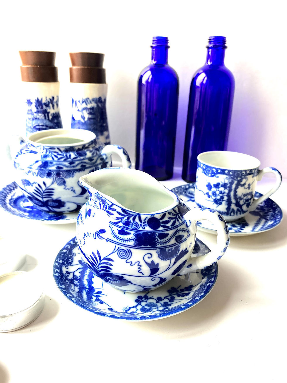 Miniature : Ensemble FLEUR BLEUE mix d'objets motifs bleus