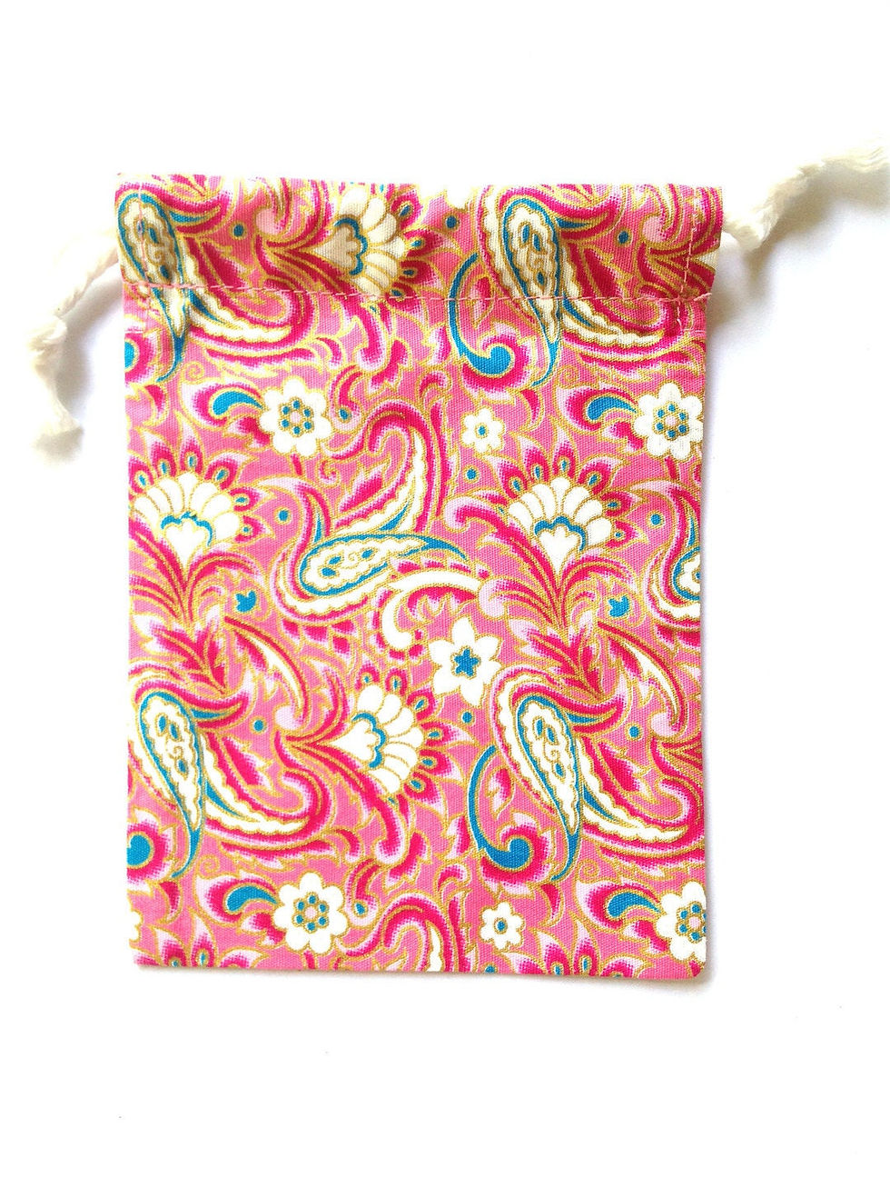 Miniature : Petite pochette de rangement couture, ciseaux, bobines, avec cordon de fermeture