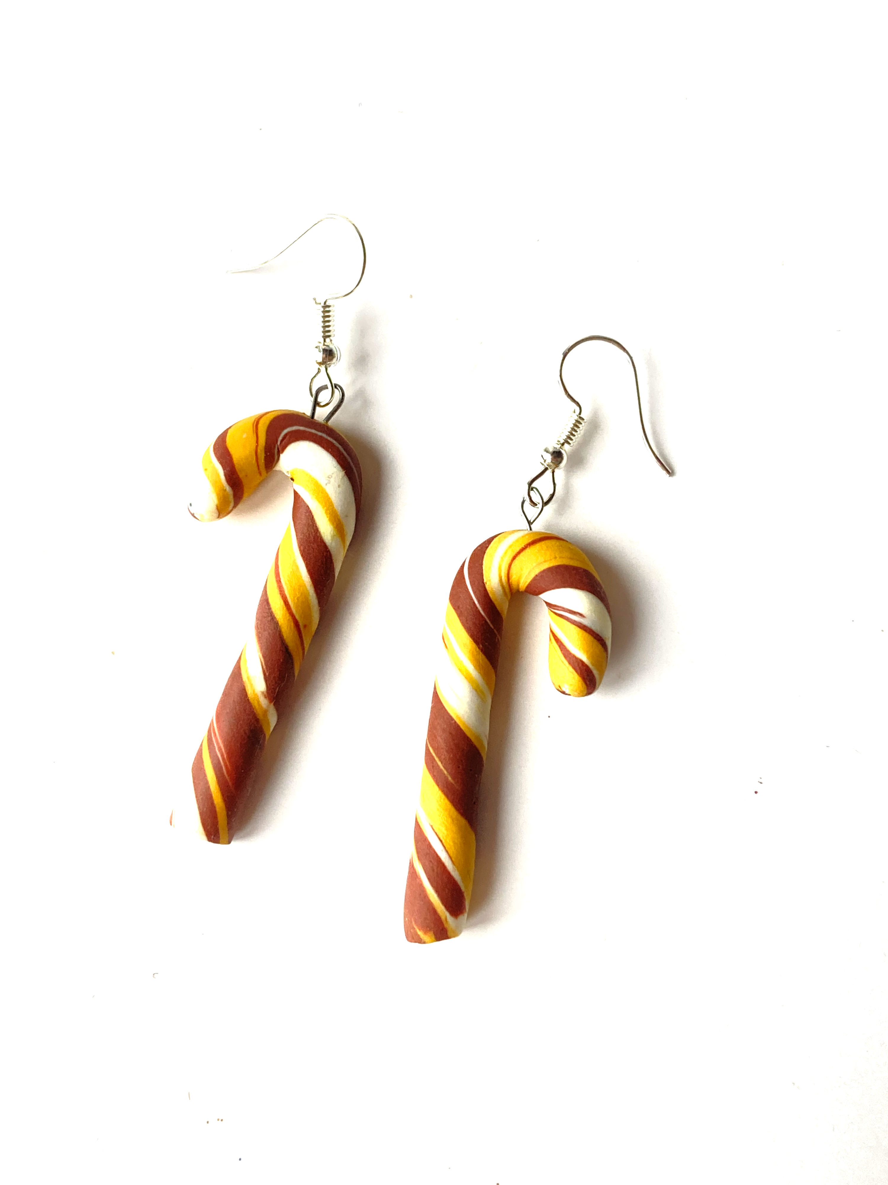 Boucles d'oreilles CANDY CANE cannes de sucre d'orge caramel